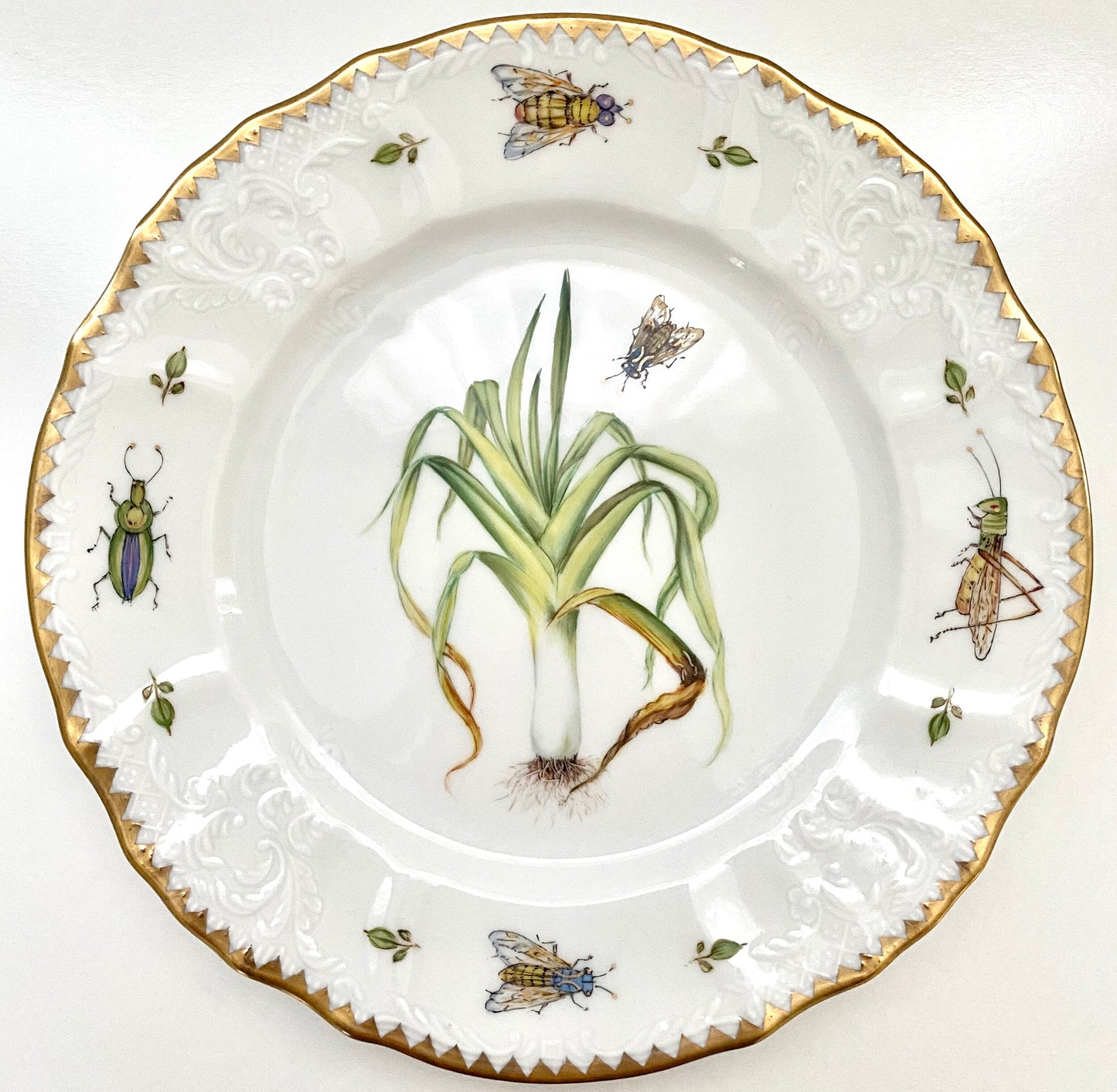 #77 Hand Painted Salad Plate
