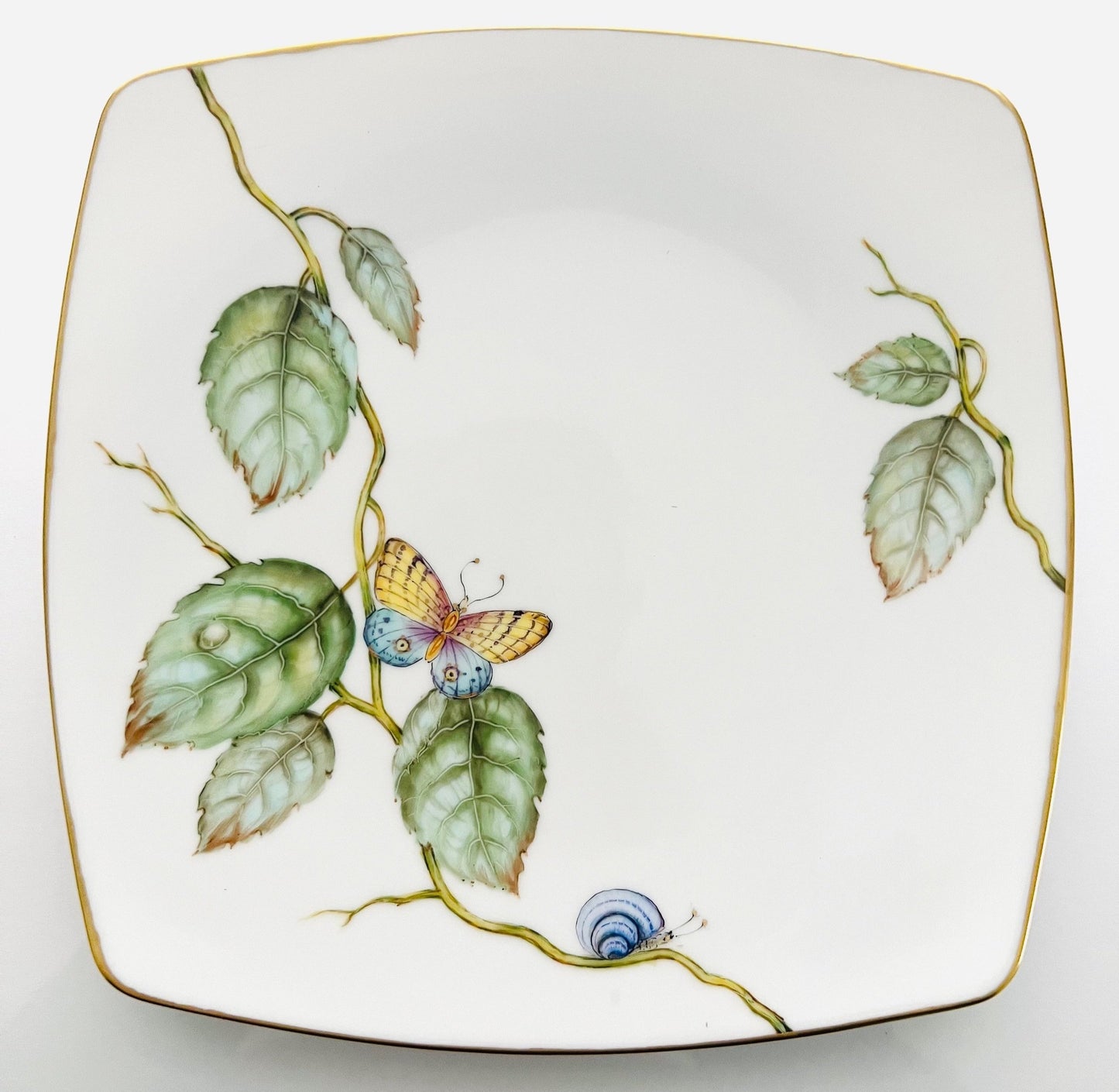 AD81 - Green Leaves Salad/Dessert Plate