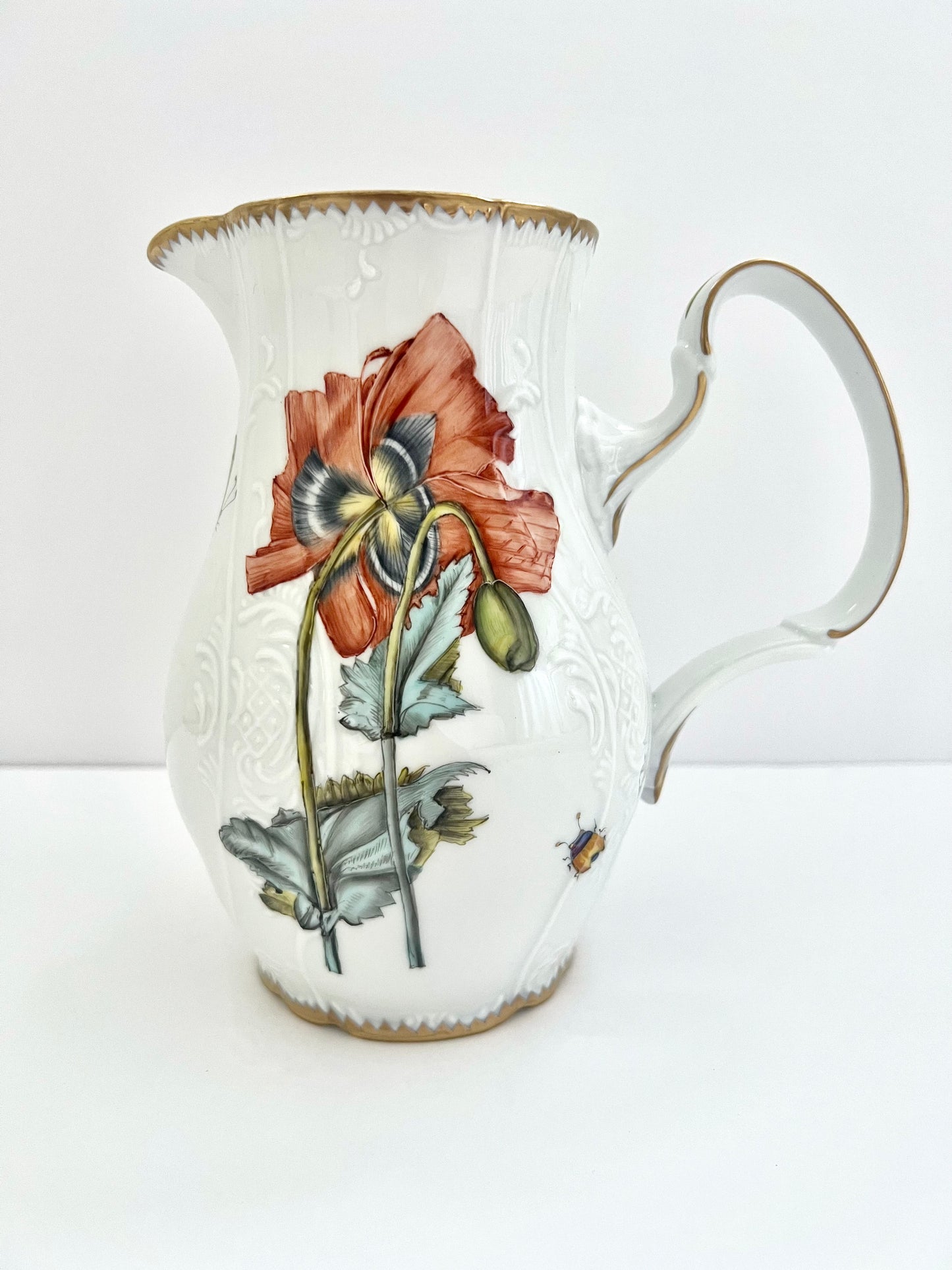 RP77 - Red Poppy Pitcher/Vase