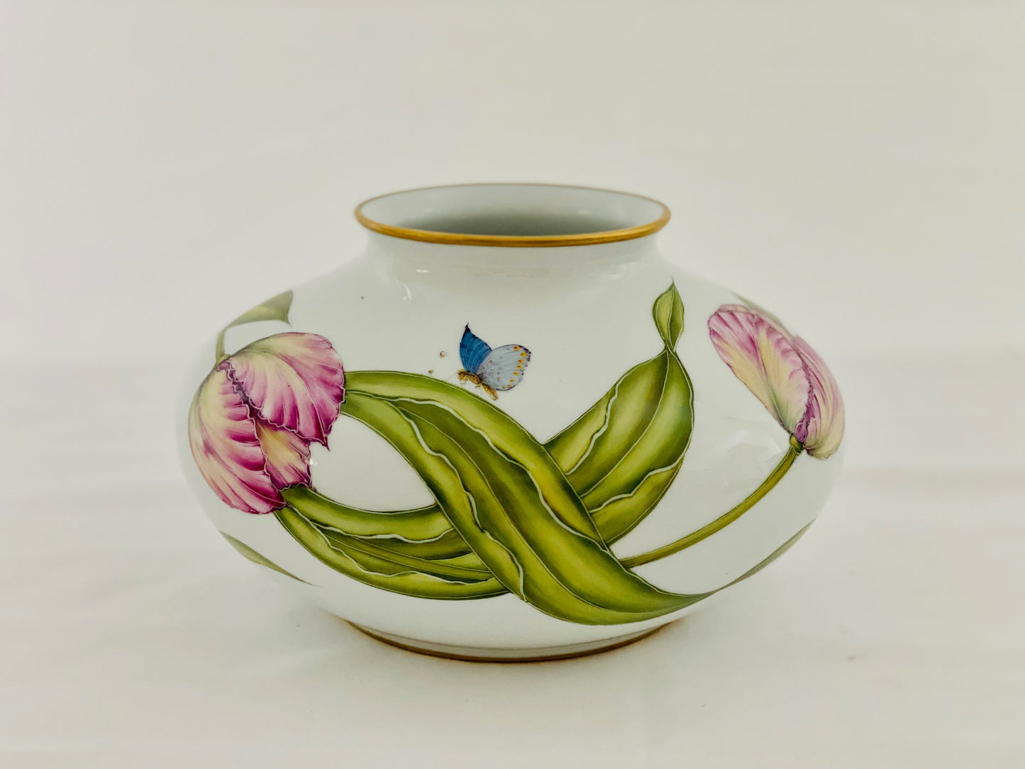 M388 - Pink Tulip Low Vase