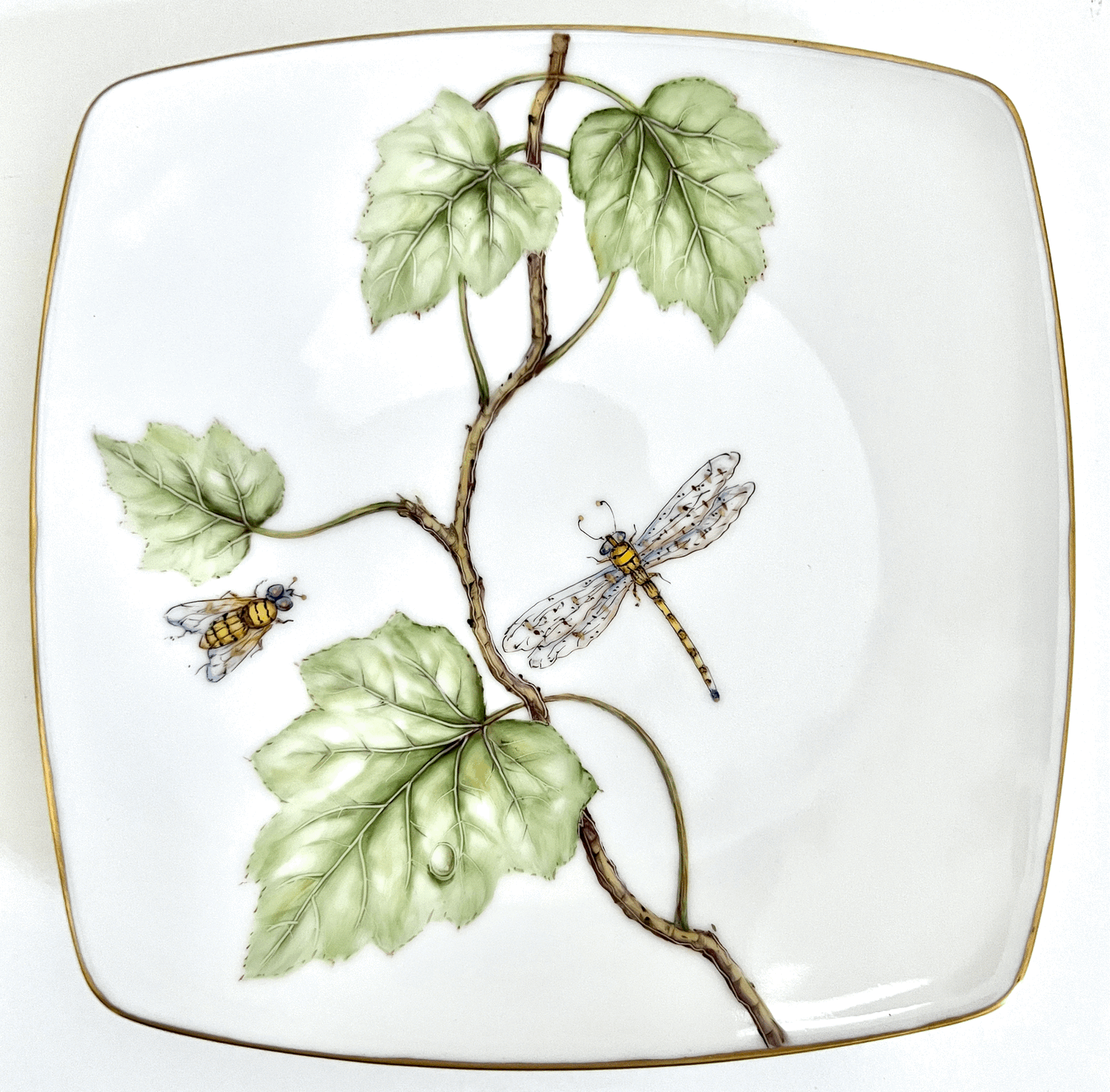 AD79 - Green Leaves Salad/Dessert Plate