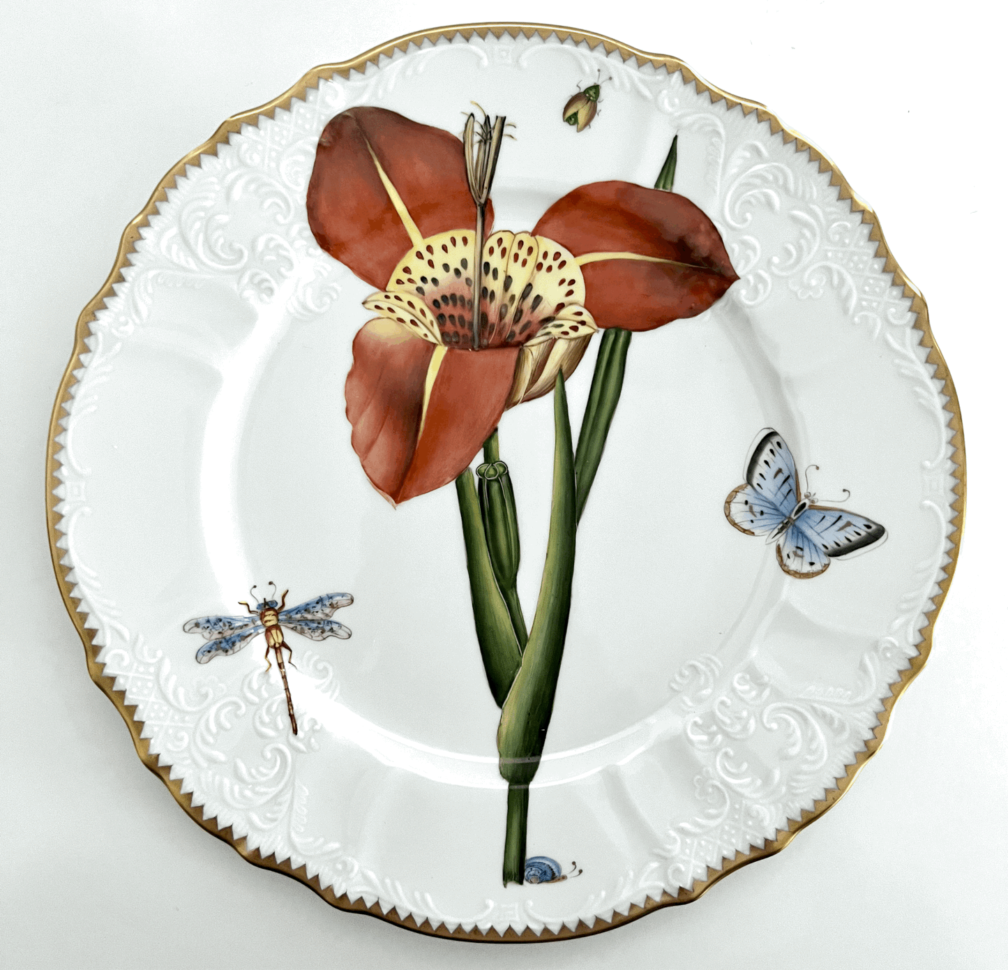 BAF12 - Botanical Art Dinner Plate