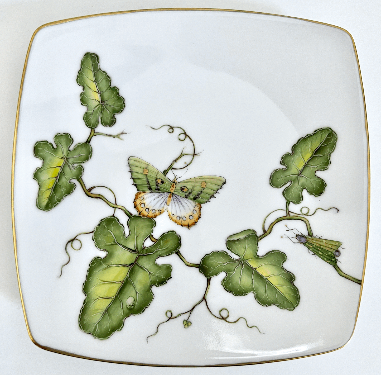 AD80 - Green Leaves Salad/Dessert Plate
