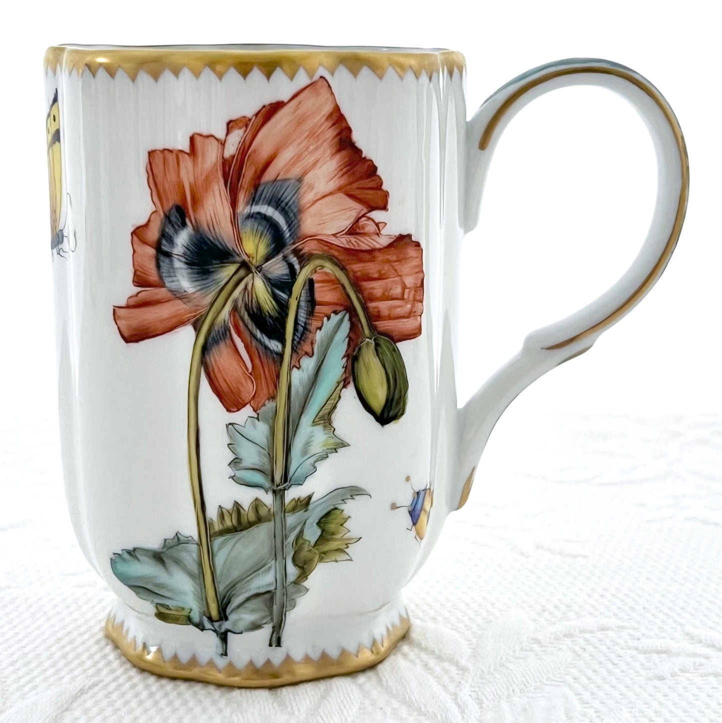 RPP11 - HAND PAINTED RED POPPY MUG