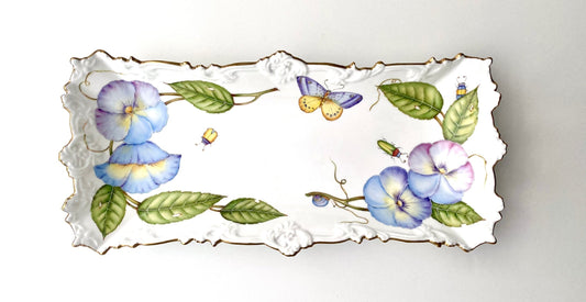 B23 - Pansy Serving Tray