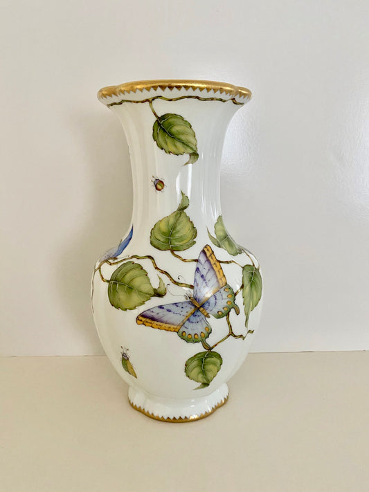 M349 - Green Leaf Vase