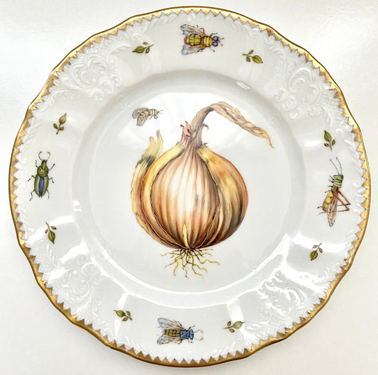 #75 Hand Painted Salad Plate