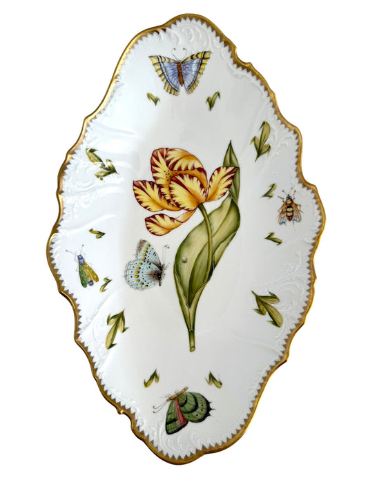 485 - Old Master Tulips Open Vegtable Bowl