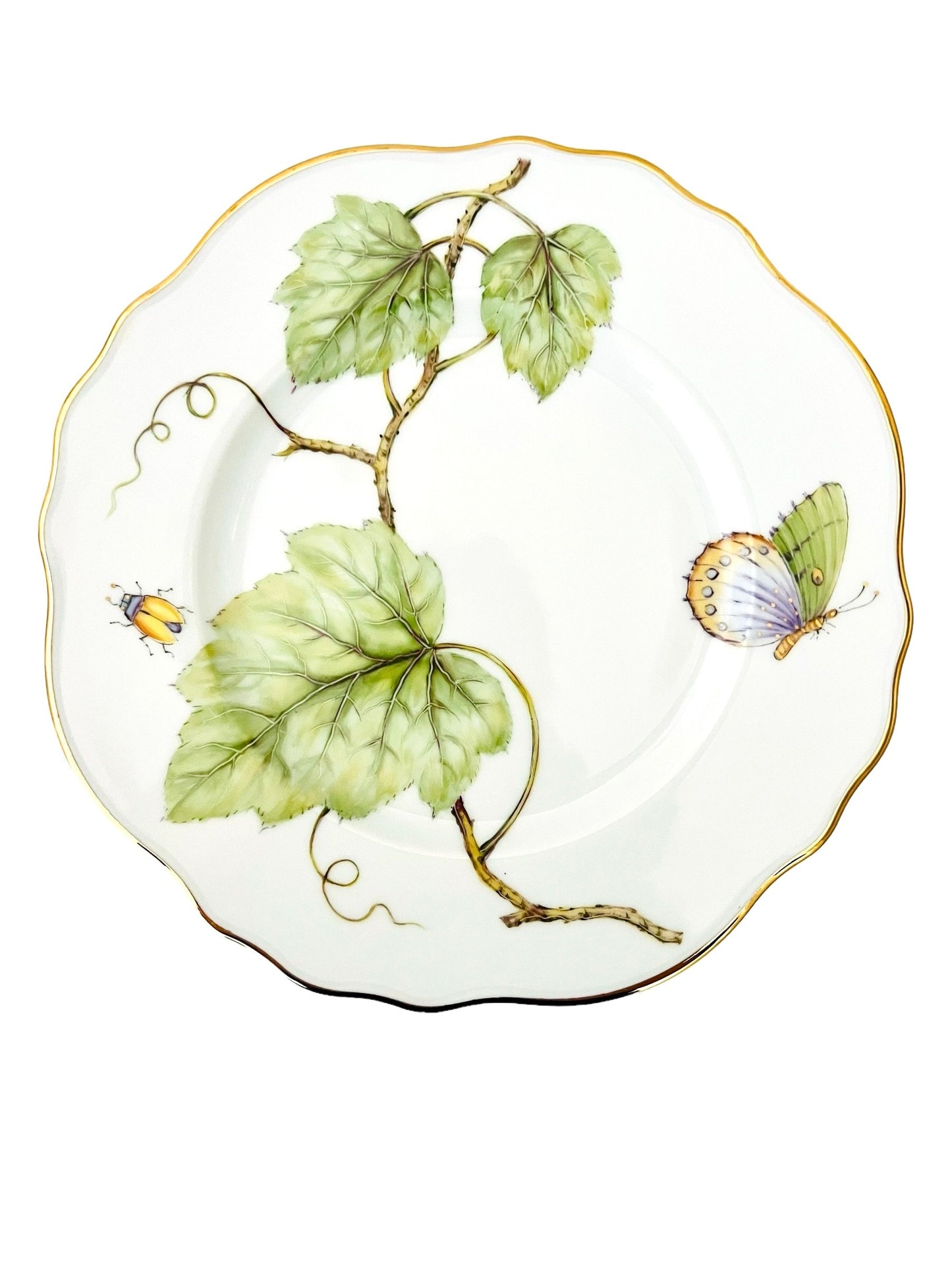 ATS4 - Garden Leaves Salad/Dessert Plate