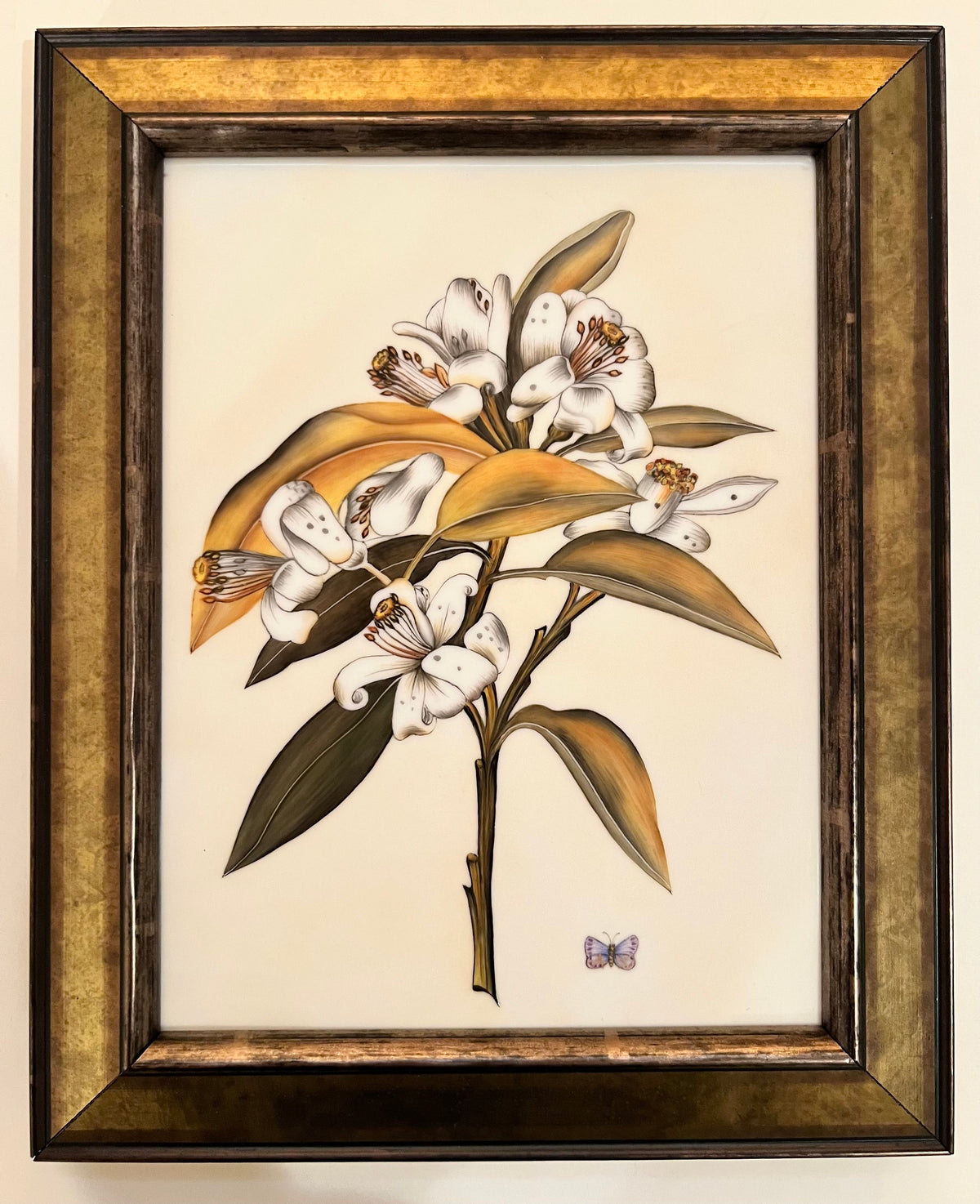 FP98 - Hand Painted Porcelain Framed Picture