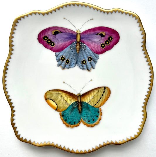 VVL98- Exotic Butterflies Appetizer/Bread & Butter Plate
