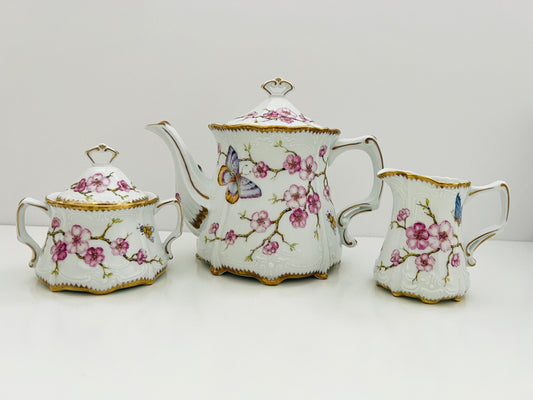 CTS2 - Cherry Blossom 3 Piece Tea Set