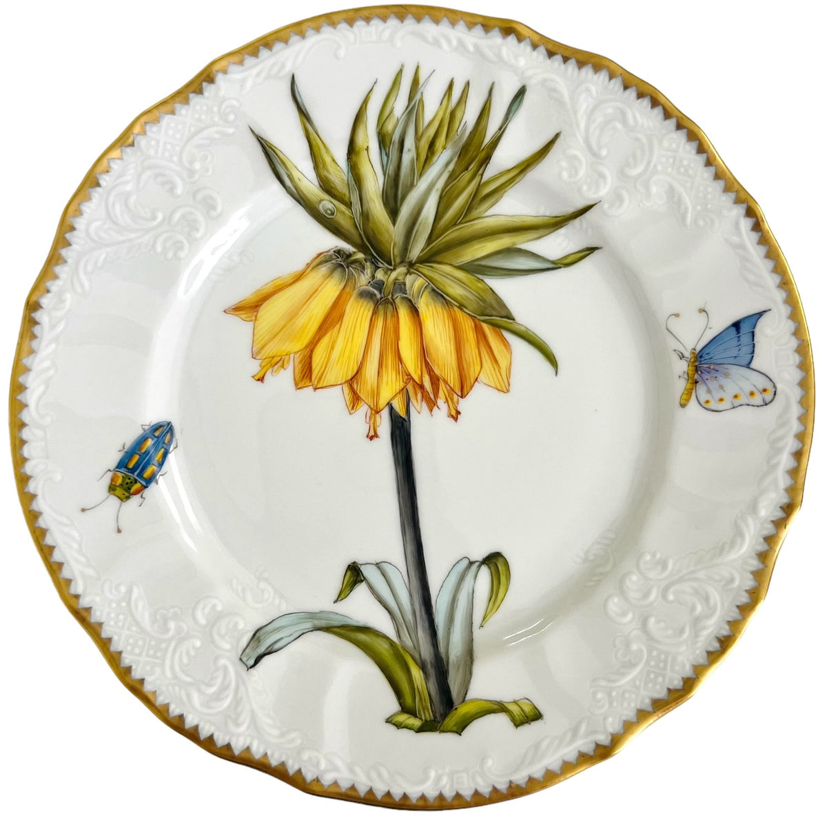 BA56 - Botanical Art Dinner Plate