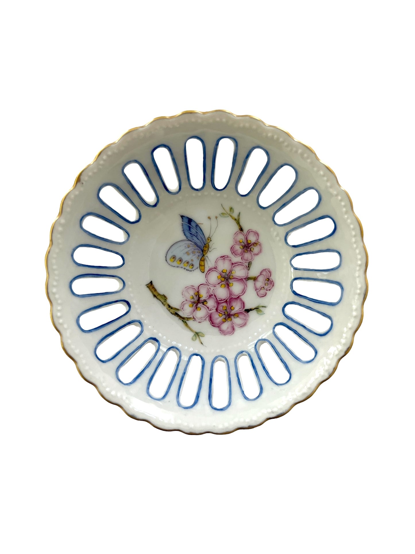 BV12 - Cherry Blossom Round Pierced Dish