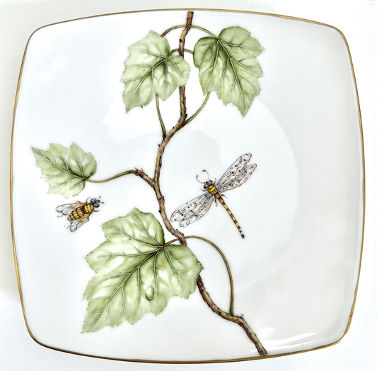 AD79 - Green Leaves Salad/Dessert Plate