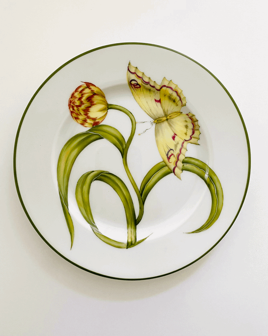 AM87 - Yellow Flower Appetizer/Bread and Butter Plate