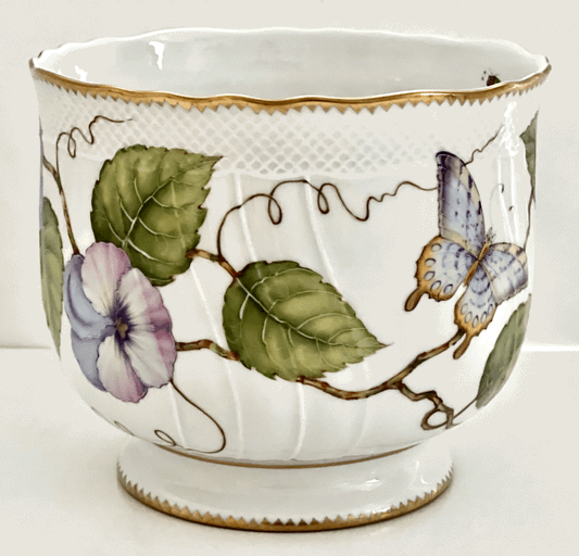 AD40 - Pansy Large Round Cachepot
