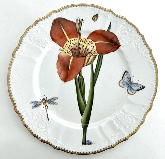 BAF12 - Botanical Art Dinner Plate