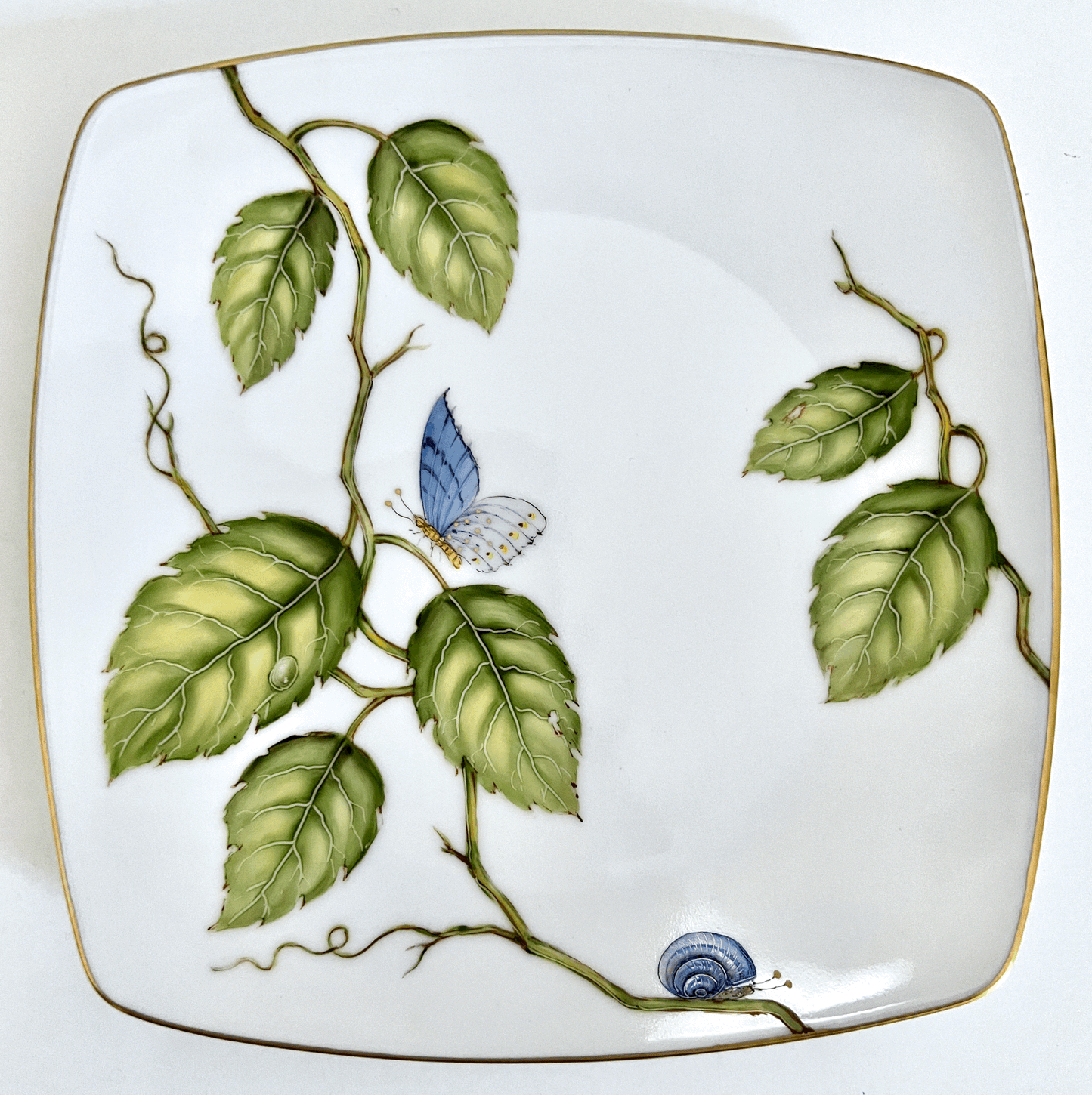 AD78 - Green Leaves Salad/Dessert Plate
