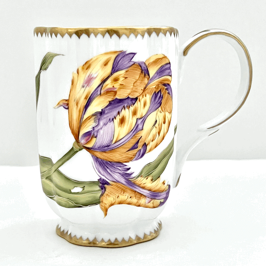 ZE108S - Purple/Yellow Tulip Mug
